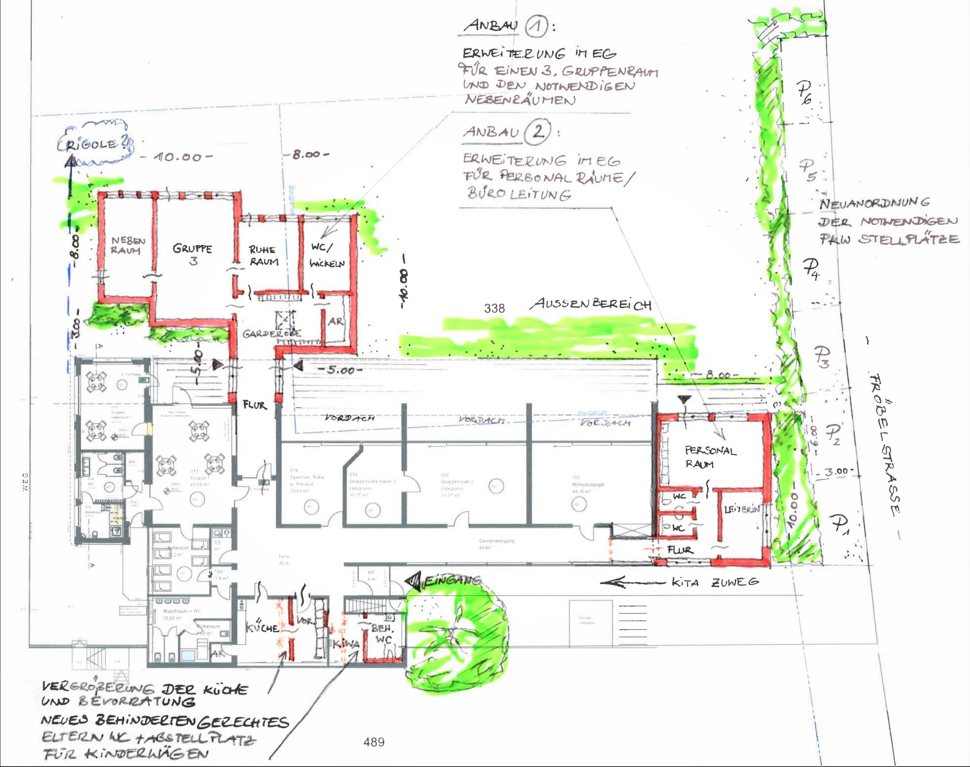 2018-26 KiTa Fröbelstraße – Grundriss Variante 1 Kopie